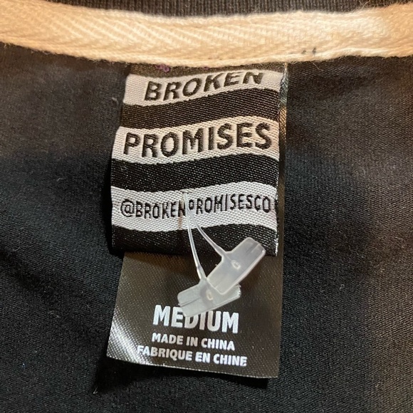 Broken Promises Black Mini Dress Size M B7 - Picture 5 of 6